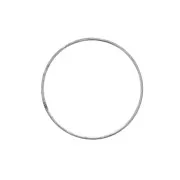 Metal circle for dreamcatcher suspension and lamps 10 cm Antique Silver Tone x1