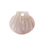 Mother-of-pearl Sequin shell shaped 11x10 mm - Light Pink x1