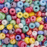 Preciosa Seed Beads 6/0 - 4 mm - Opaque Pearlescent Mix x 20 g