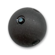 Round Polaris bead with rhinestones  10mm Jet  x1|raw }}