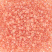 Miyuki Delica 11/0 DB0068 - Peach Lined Crystal Luster