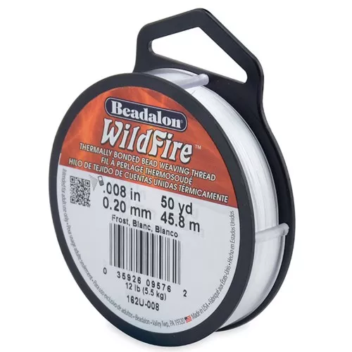WildFire 0.20 mm white braided nylon x45.8m