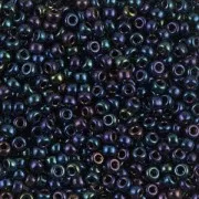 Miyuki 11/0 Seed Beads 452 - Dark Blue Iris Metallic x8g