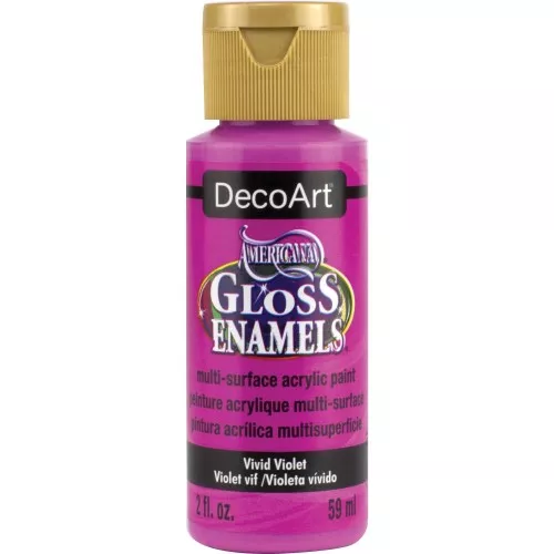 Multi-surface Acrylic Paint - DecoArt Americana Gloss - Vivid violet x59ml