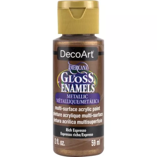 Multi-surface Acrylic Paint - DecoArt Americana Gloss - Rich Espresso x59ml