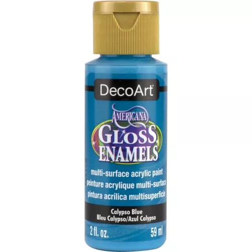 Multi-surface Acrylic Paint - DecoArt Americana Gloss - Blue Calypso x59ml