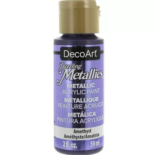 Metallic Acrylic paint - DecoArt Dazzling Metallics - Amethyst x59 ml