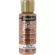 Metallic Acrylic paint - DecoArt Dazzling Metallics - Rose Gold x59 ml