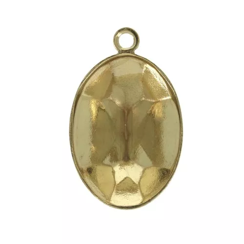 Stick-on setting PureCrystal 4120 14x10 mm - 1 loop - Gold Tone x1