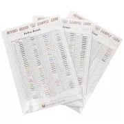 Beads - Miyuki Delica 15/0 DBS Sample Card - 15/0 DBSC (n°894) Boards 1, 2 et 3 Miyuki Delica 15/0 DBS Sample Card - 15/0 DBSC (n°894) Boards 1, 2 et 3