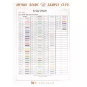 Miyuki Delica 15/0 DBS Sample Card - 15/0 DBSC (n°894) Boards 1, 2 et 3
