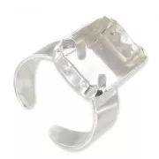 925 Sterling Silver ring with 4610 18x13mm setting x1