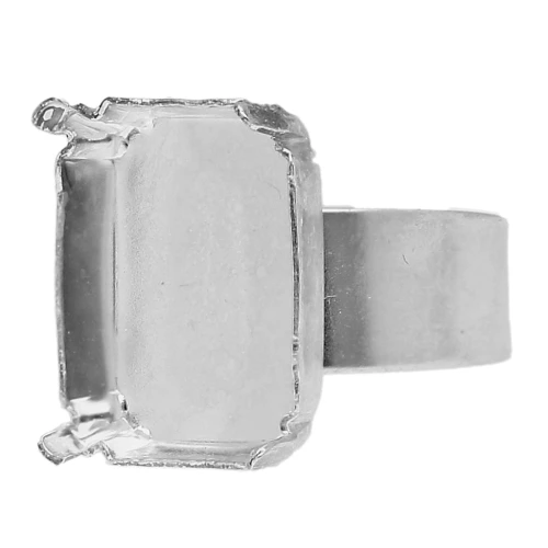 925 Sterling Silver ring with 4610 18x13mm setting x1