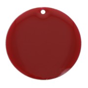 Round metal and epoxy resin sequin 25 mm - Dark red x1|raw }}
