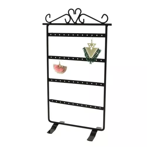 Metal display stand for earrings 16x30.5 cm - Black x1