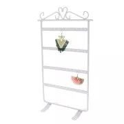 Metal display stand for earrings 16x30.5 cm - White x1