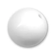 Unicolor Round bead 14mm White x1