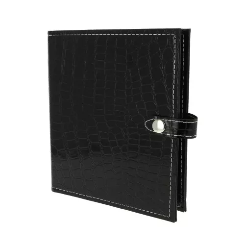 Large storage binder for jewelry 18x21.5 cm Python effect - Black x1