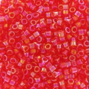 Miyuki Delica 11/0 DB0172 - Transparent Red AB
