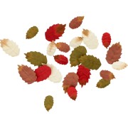 Assortment of small Paper autumn leaves Woodland x24