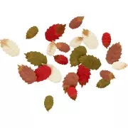 Assortment of small Paper autumn leaves Woodland x24