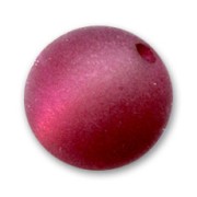 14mm Polaris round bead - Burgundy x1|raw }}