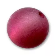 14mm Polaris round bead - Burgundy x1