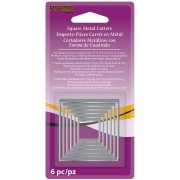 Set of 6 cookie cutters for polymer clay - Square x6|raw }}