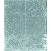 Flexible texture sheets 14x17 cm for polymer clay - Nature patterns x2