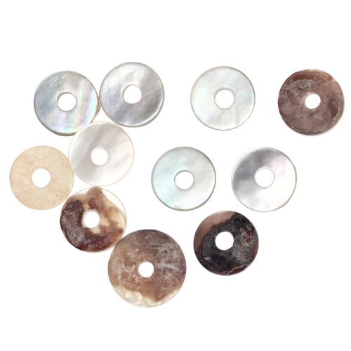 5-6 mm Mother-of-Pearl Heishi Rondelle Beads (20-pack)