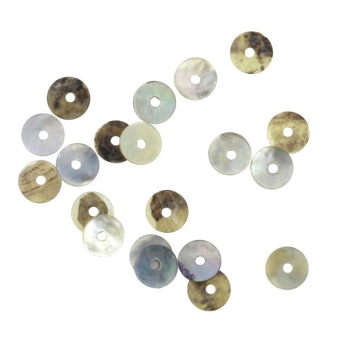 Heishi mother-of-pearl beads 5 mm - Natural x20