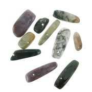 Irregular drop beads 12-22 mm Indian Agate x10|raw }}