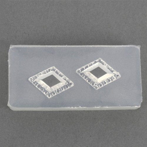 Silicone mold to make resin rhombs 41x20x7 mm x1