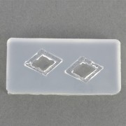 Silicone mold to make resin rhombs 41x20x7 mm x1