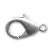 Lobster claw clasp 19mm rhodium