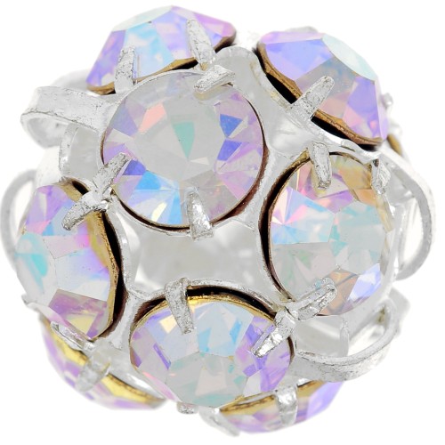 Rhinestones Ball 16mm silver-colored Crystal AB