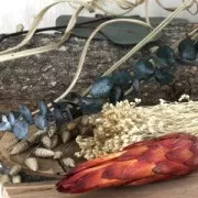 Eucalyptus baby blue - Dried flower for DIY creations x1 stalk