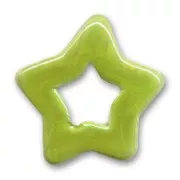 Ceramics star 22mm Iridescent Green