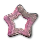 Ceramics star 22mm Iridescent Grey Fuchsia|raw }}