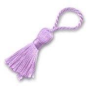 Textile tassel 33mm purple x1|raw }}