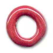 Ceramics ring 24mm Iridescent Red