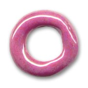 Ceramics ring 24mm Iridescent Fuchsia