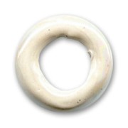 Ceramics ring 24mm Iridescent White