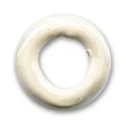 Ceramics ring 24mm Iridescent White