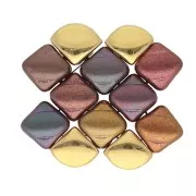 Cymbal Side Bead - Metal bead for Silky Beads 8x6.6mm Kardiani Gold x1