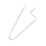 Brooch to decorate with beads, charms & tassels 26 mm Fine silver plating x1