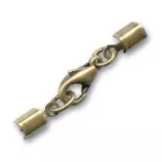 Lace holder clasp 2mm bronze tone