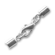 Lace holder clasp 2mm fine silver platingx1|raw }}