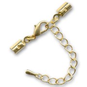Lace holder clasp 3mm fine Gold plated|raw }}