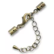 Lace holder clasp 3mm Bronze tone